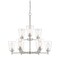 Designers Fountain Westin 9 Light Modern Satin Platinum with Clear Glass Shades Chandelier For Dining Rooms 95789-SP - alternate 1